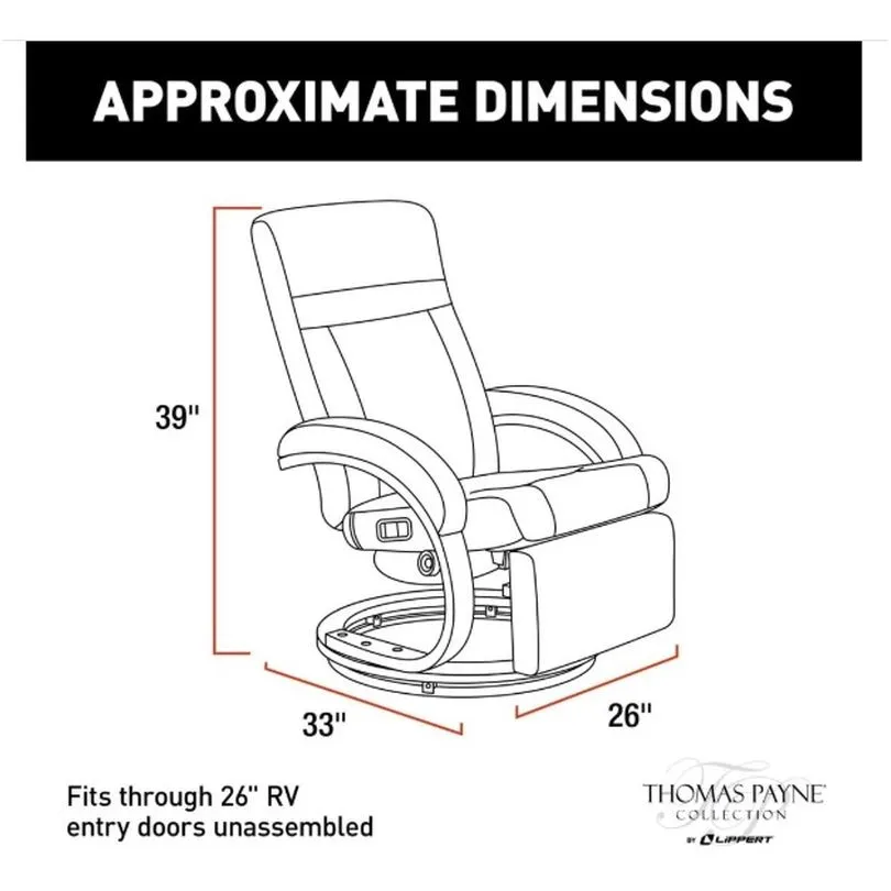 Euro Chair with Footrest; (R)